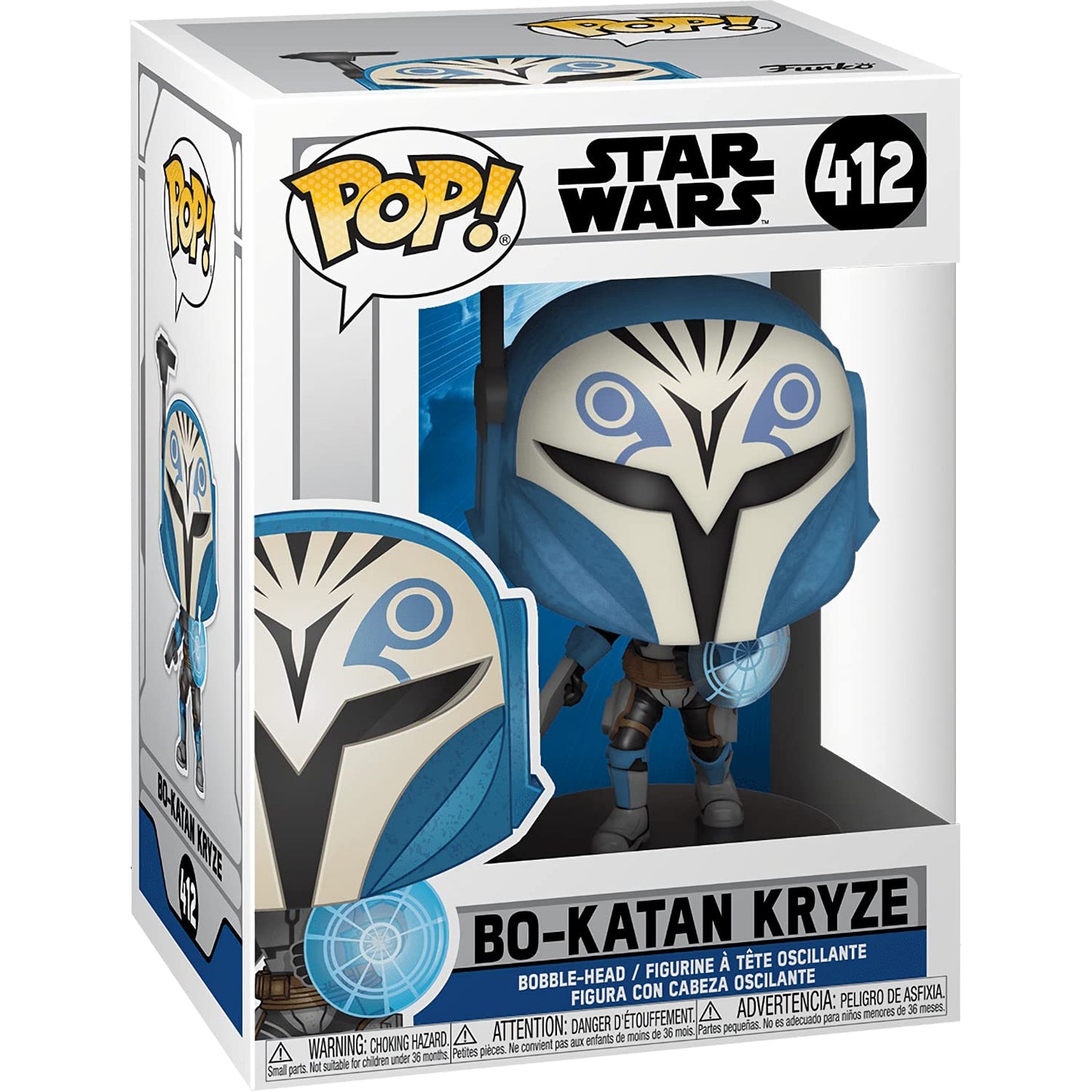 Bo-Katan Kryze: Fun ko P o p ! Vinyl Figurine Bundle with 1 Compatible 'ToysDiva' Graphic Protector (412 - 52026 - B)
