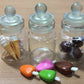 3pc Miniature Food Chocolate Cookie Cake Dollhouse Donut Candy in Clear Glass Mini Bottle fruit Food #MF055