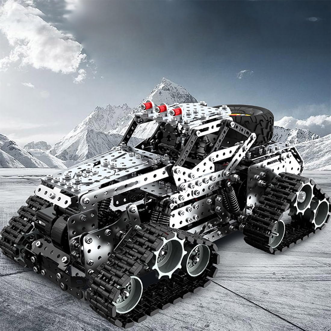DERELOAS RC Off-Road Car Kit for Adults -3D Metal Puzzles Truck Car Kit with Remote Control, Mechanical Truck Rc Car Model Kit, Crafts for Adults