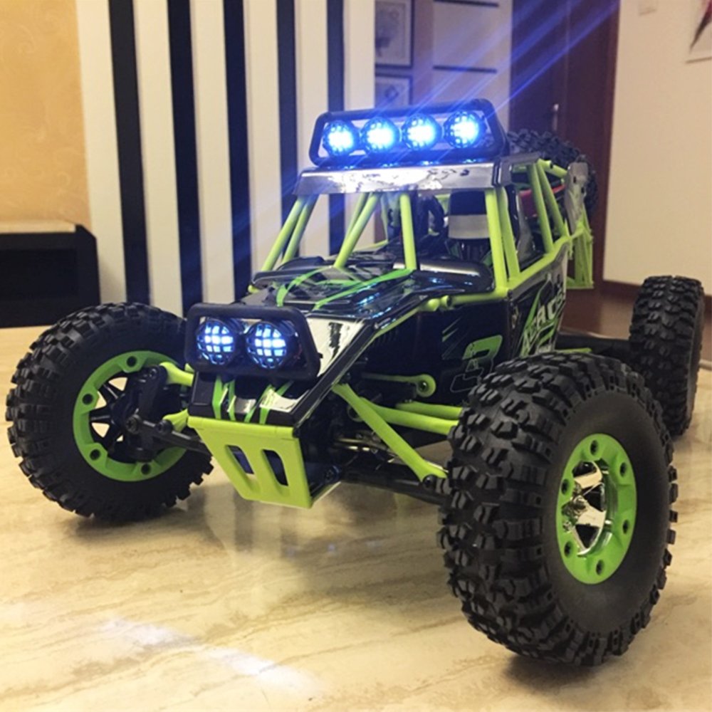 WLtoys 12427 RC Cars 1/12 Scale 2.4GHz Remote Control Car, 4WD 50KM/H High Speed Monster Trucks, All Terrain Off-Road Rock Crawler Climbing Buggy RTR