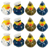 Fun Express Military Rubber Ducks Bulk 12 Pack - Army Party Favors for Kids Birthday & Classroom Prizes | Patriotic Rubber Duckies Set | Small Toys
