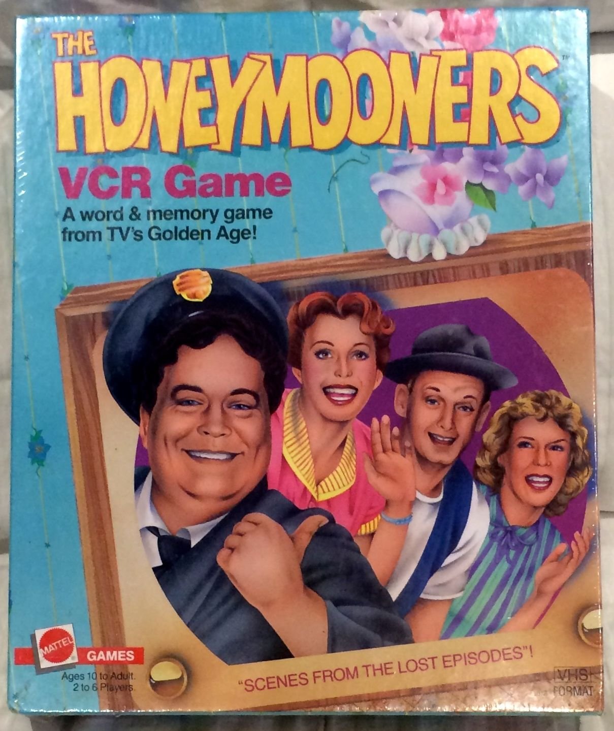 The Honeymooners VCR game. A word & memory game from TV's Golden Age!