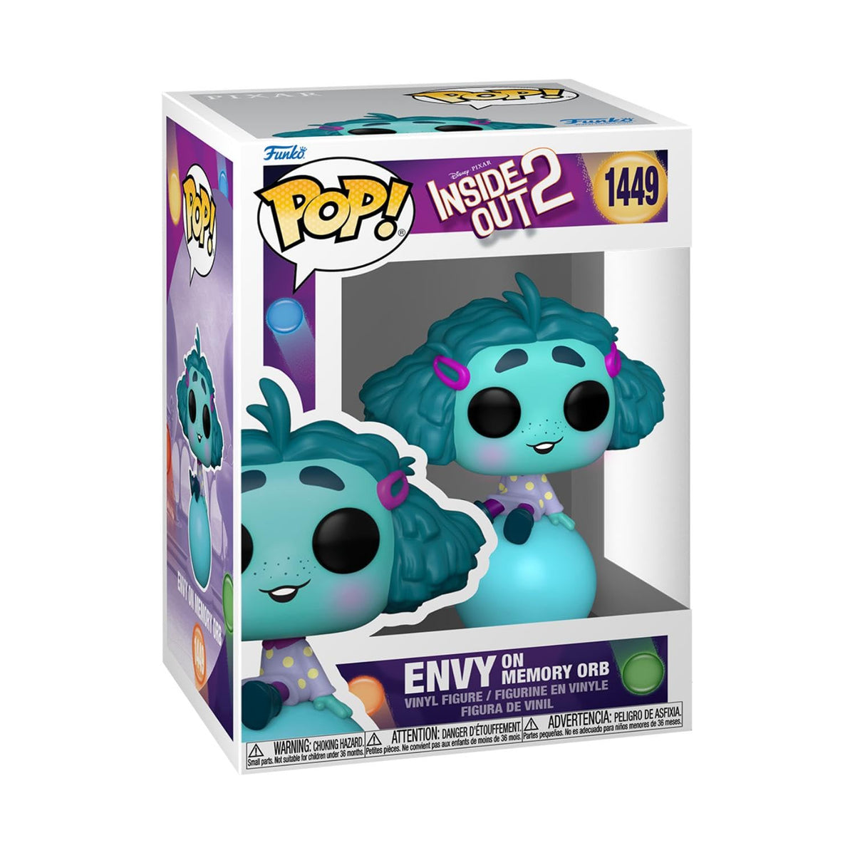 Funko POP! Disney: Inside Out 2 - Envy on Memory Orb - Collectable Vinyl Figure - Gift Idea - Official Merchandise - for Kids & Adults - Movies Fans