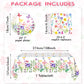 41 PCS Wildflower Party Decorations Floral Theme Disposable Tableware floral paper plates Napkin Tablecloth Floral Party Decorations for Wedding Tea