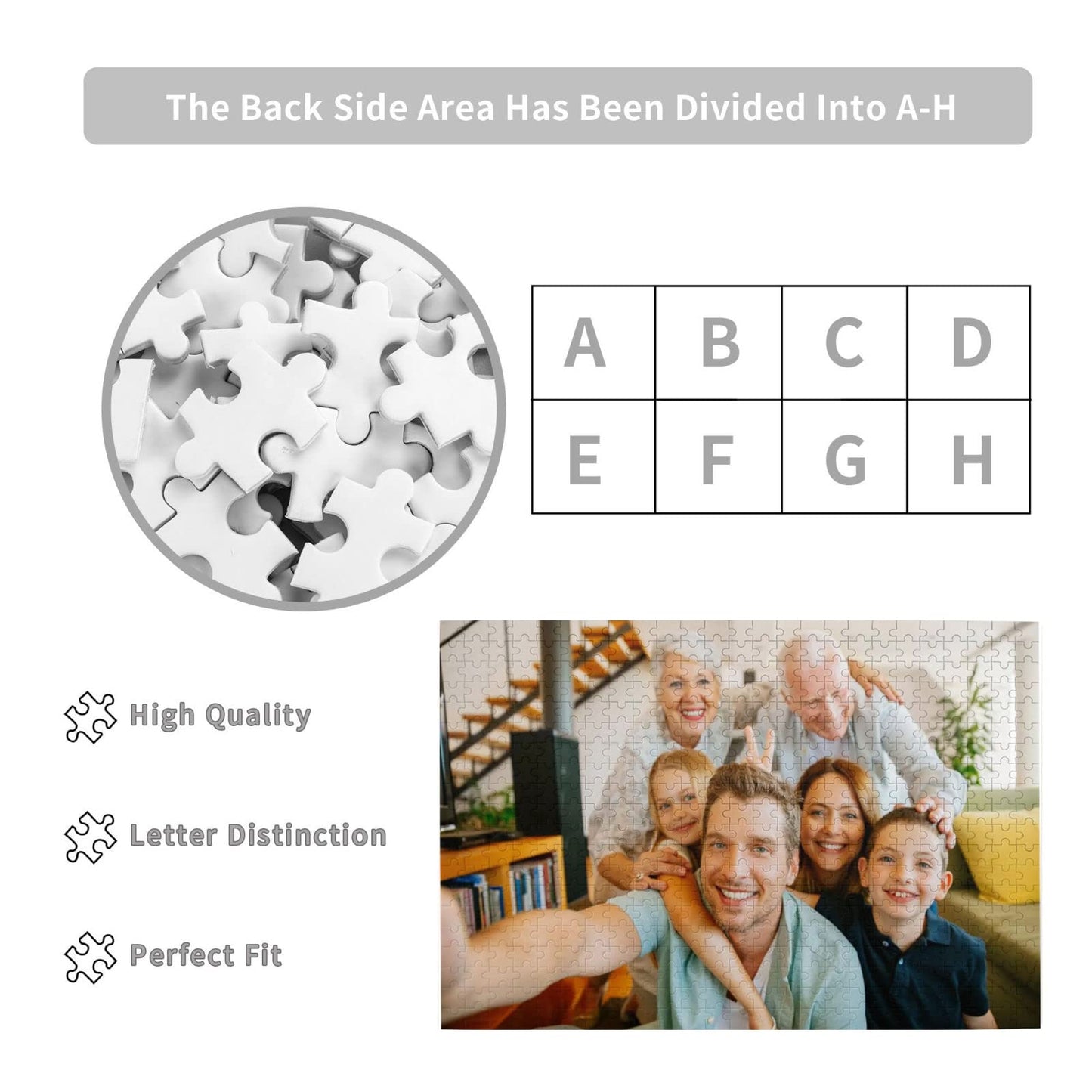 ATOOZ Custom Puzzles from Photos 1000 Pieces Personalized Puzzle