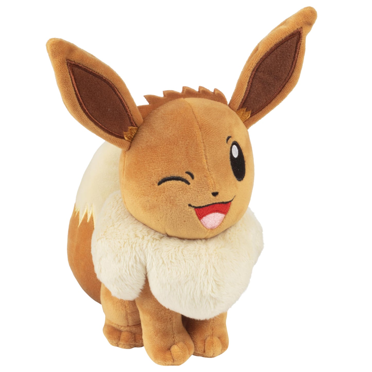 Pokemon 5" Poke Ball & 8" Eevee & Pikachu Plush 3-Pack - Officially Licensed - Let's Go Starters - Authentic Soft Stuffed Toy Figures & Pokeball