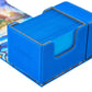 Arcane Fortress Card Deck Box For MTG Commander, Fits 100 Double-Sleeved Cards, Premium Leather, TCG Deck Box For Magic EDH, Magnetic Case with 3
