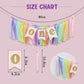 Pastel Rainbow High Chair Banner 1st Birthday