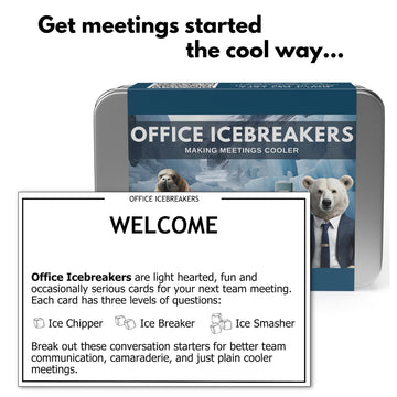 Office Icebreakers - Fun & Fast Conversation Cards for Work Team Building | Energize Meetings, Build Stronger Teams, and Make Work Cooler