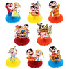 Beto y Bely Party Decorations Honeycomb Centerpiece, 8 Pieces Music Beto y Bely 3D Double Side Cake Toppers Table Centerpieces, Music Beto y Bely