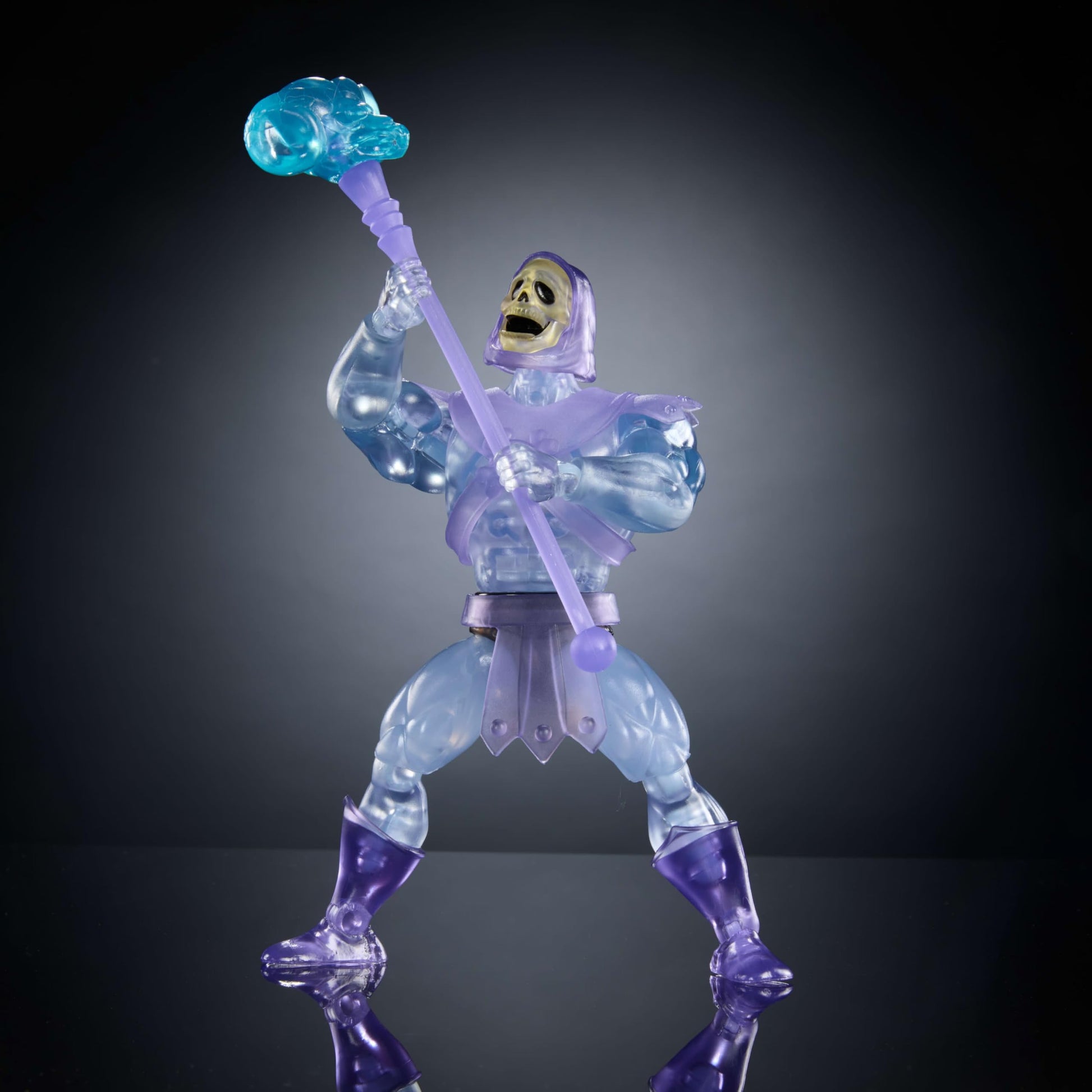 Masters of the Universe Masters of Universe Origins Action Figure Invisible Skeletor Cartoon Collection, 5.5-inch 1980s TV Villain, Detailed Clear