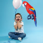 Jet Creations 24" Inflatable Scarlet Macaw Parrot Red, Yellow, Blue Animal Figure for Decor, Play, Livestock Party, Birthday,Kids Gift, Christmas