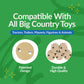 Big Country Toys 5-Piece Hay Bale Set - Toy Hay Bales for Farm Animal Toys for 3 Year Old Boys & Girls
