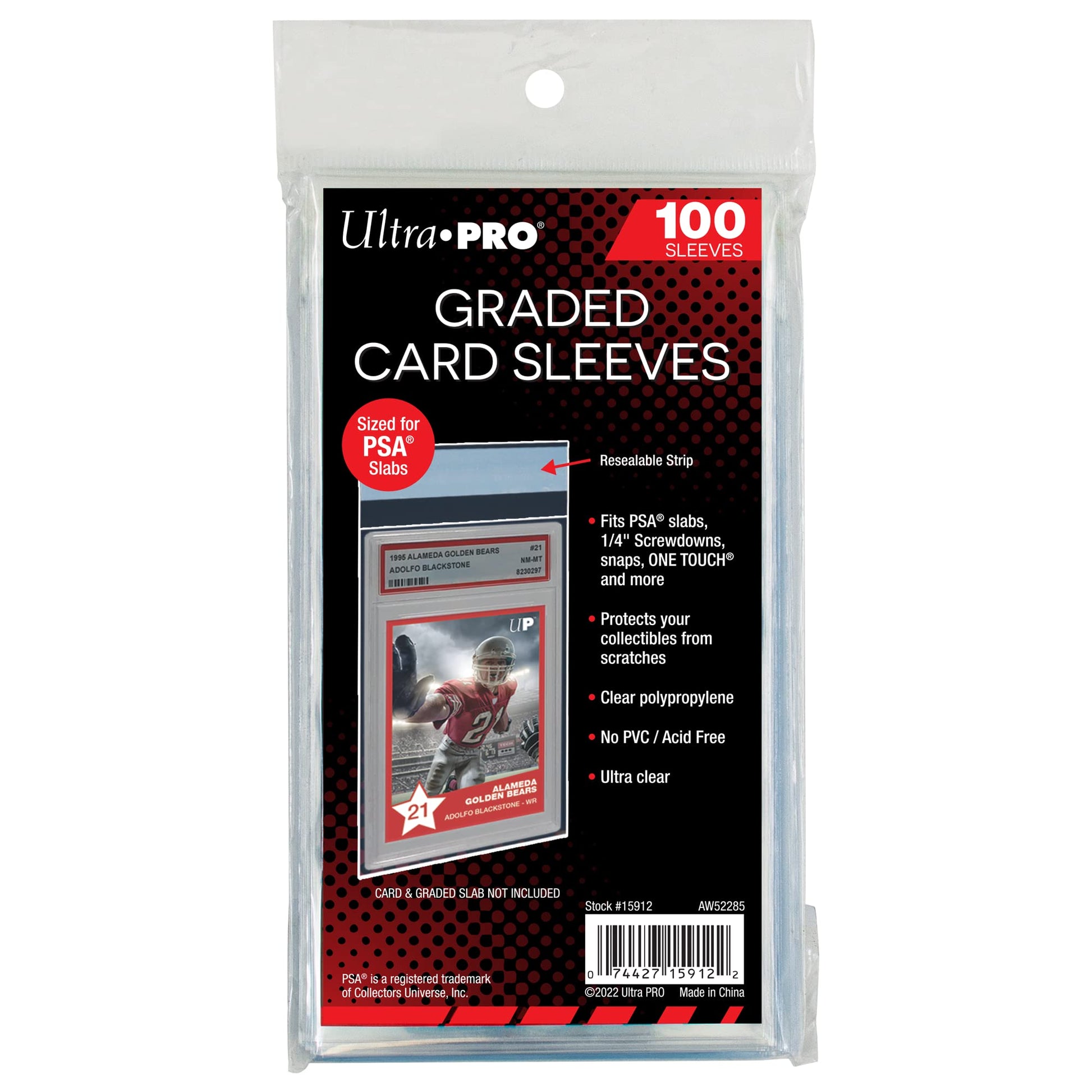 Ultra Pro Card Supplies PSA Graded Standard Card Sleeves [100 Count]