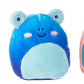 Squishville by Original Squishmallows Back to School Accessory Set - Includes 2-Inch Alandy The Blue Frog Plush, Plus Sneakers, Backpack Accessories
