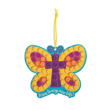 Religious Butterfly Mosaic Craft Kit - Crafts for Kids and Fun Home Activities