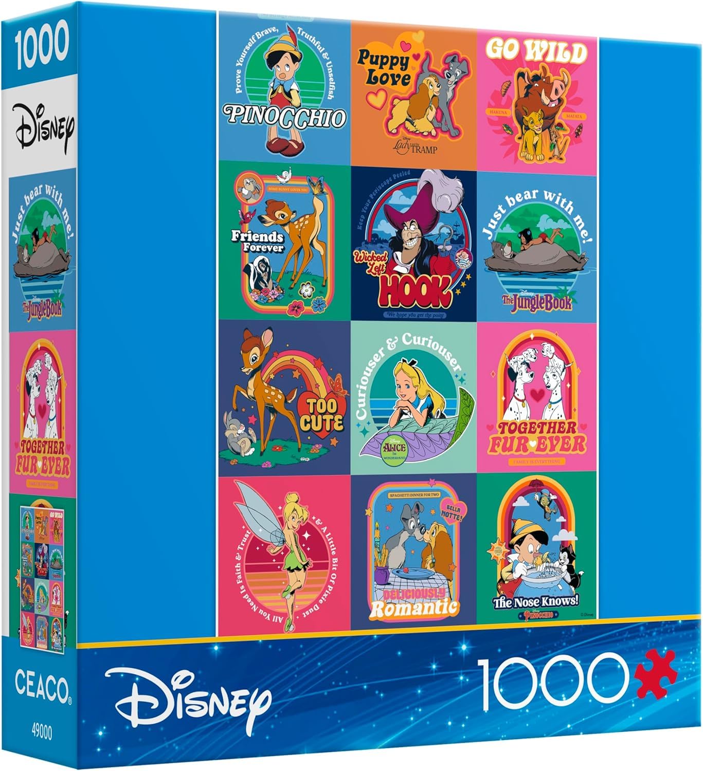 Ceaco - Disney Storybook Squares - 1000 Piece Jigsaw Puzzle for Adults
