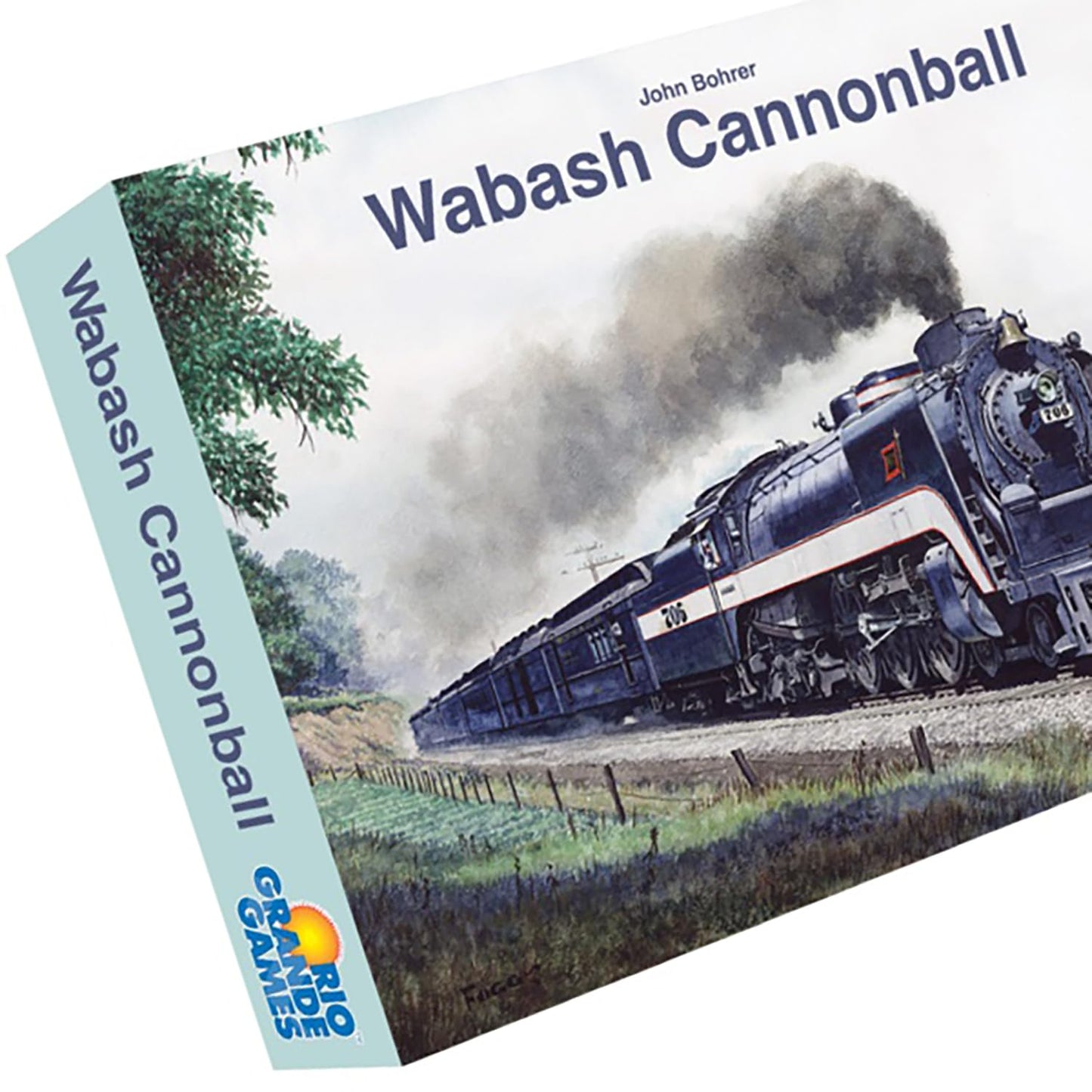 Rio Grande Games Strategy Board Game: Wabash Cannonball, Railroad Train Theme, 3-6 Players, Ages 14+