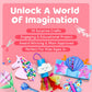 Mumaloo Unicorn Craft Box - 10 Fun Arts and Crafts for Kids Ages 4-8, No Mess, Educational, Mermaid Art Projects, Toddler Crafts & Activities Kit