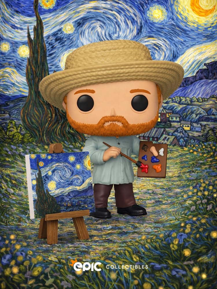 Funko Pop! Artists - Vincent Van Gogh Vinyl Figure Collectibles Bundled with Box Protector