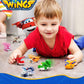 Super Wings Toys, Transformable Toys 2 Inch, Airplane Toy for Kids 3-5 Years Old, 15 Packs Transforming Jet Playset, Real Mobile Wheels, Birthday