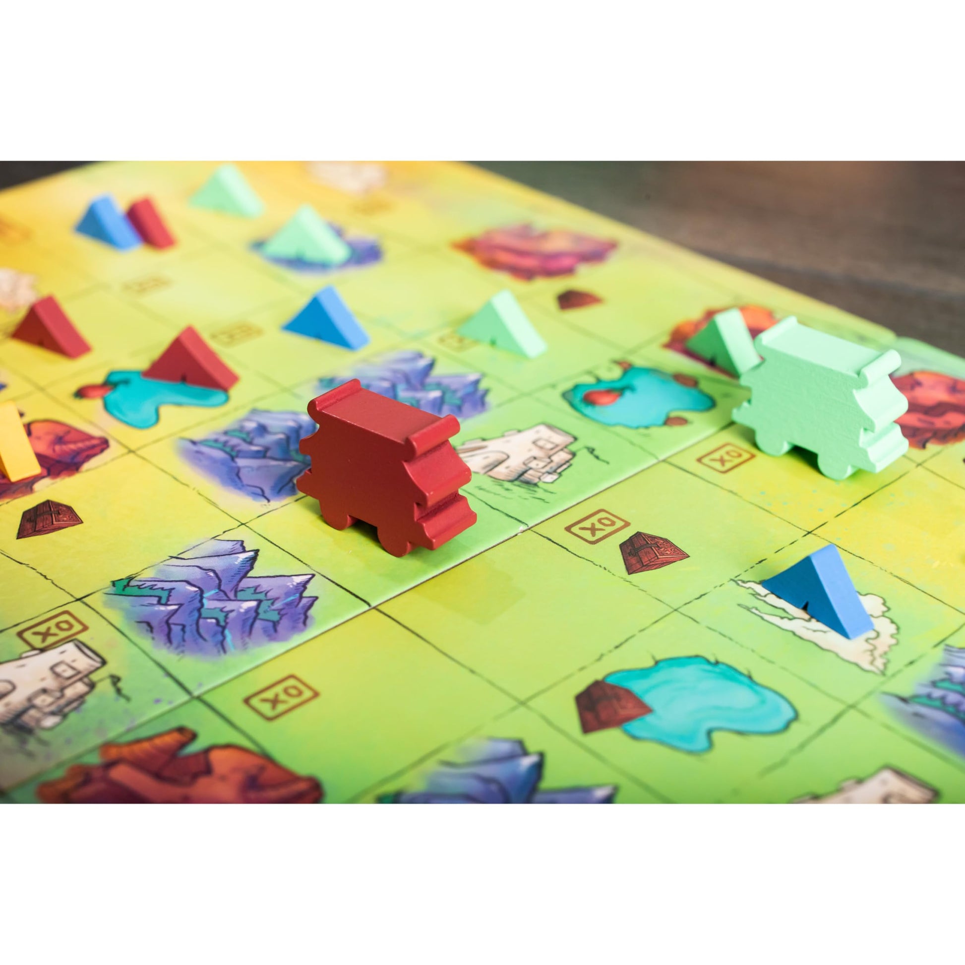 Red Raven Creature Caravan Epic Adventure Tableau-Building Board Game of Traveling, Trading & Battling Ember Zombies Across Arzium, Featuring 134