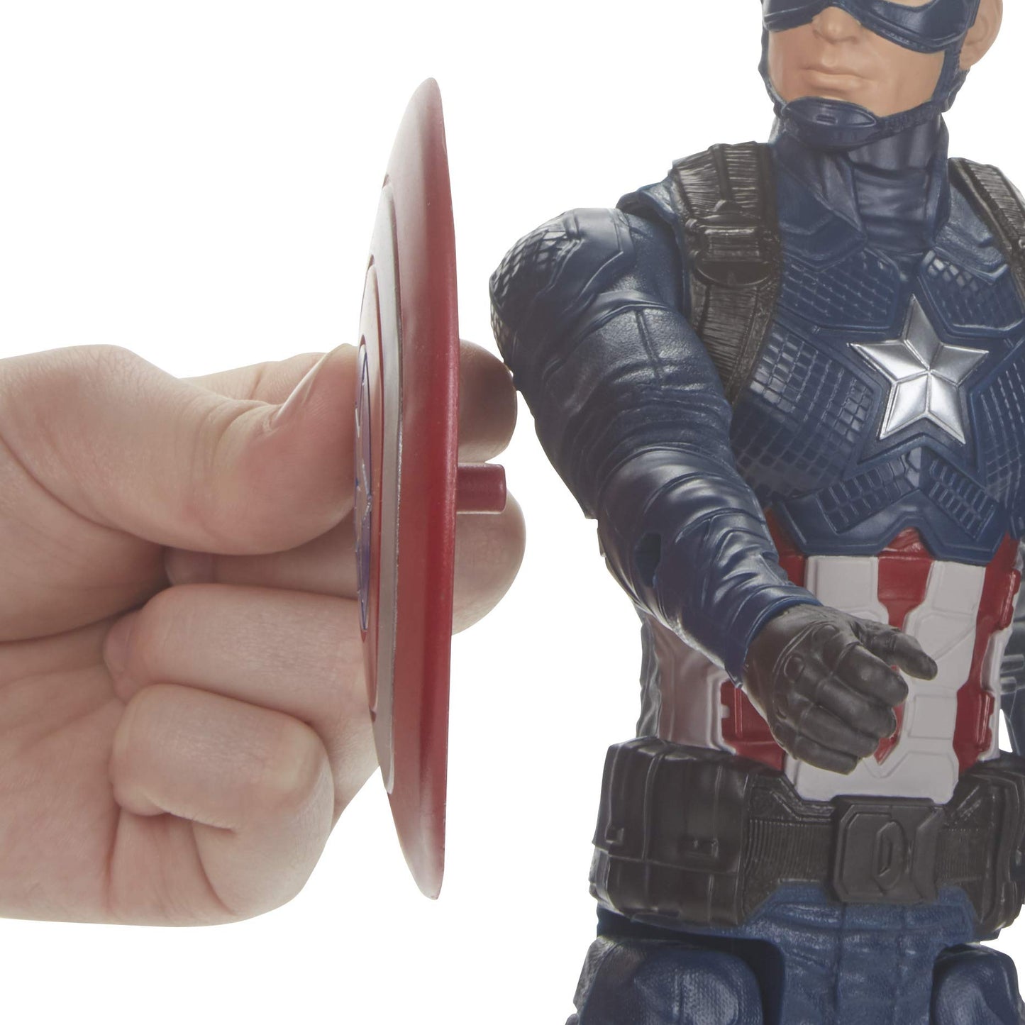 Marvel Avengers: Endgame Titan Hero Series Captain America 12"-Scale Super Hero Action Figure Toy with Titan Hero Power Fx Port