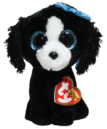 Ty Tracey Dog Plush, Black/White, Regular