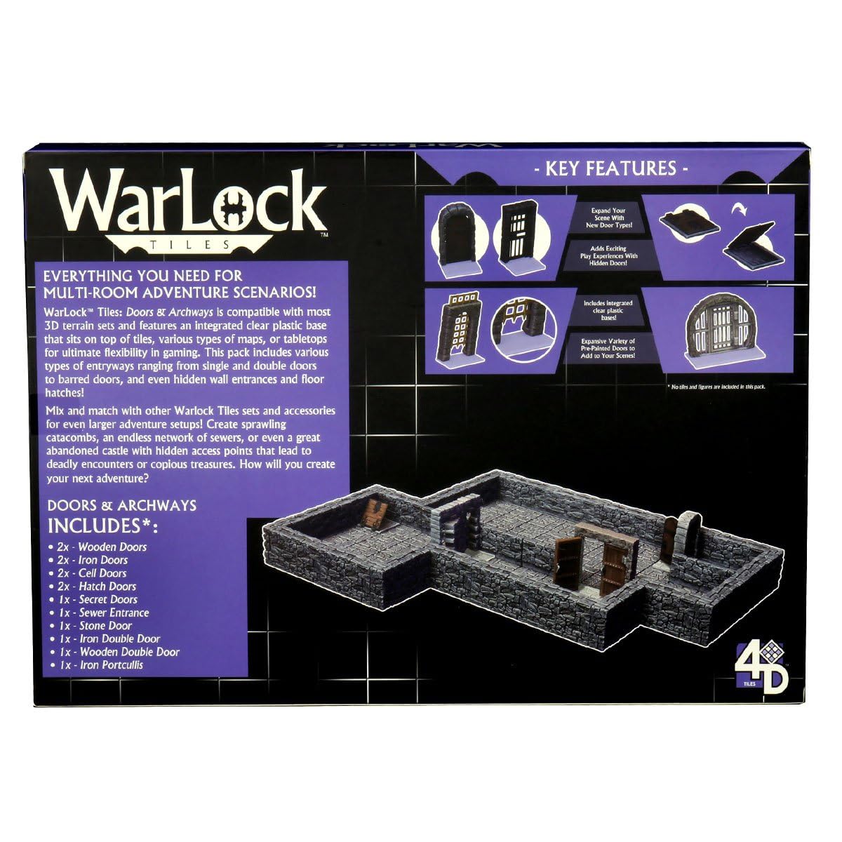 Warlock Tiles: Accessory - Doors & Archways