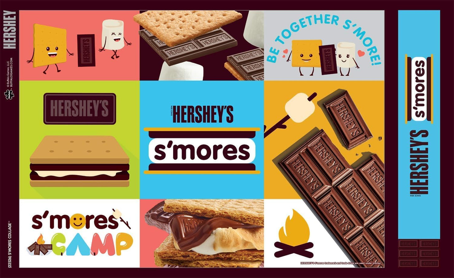 Buffalo Games - Hershey - S'Mores Collage - 300 Piece Jigsaw Puzzle for Adults -Challenging Puzzle Perfect for Game Nights - Finished Size is 21.25 x