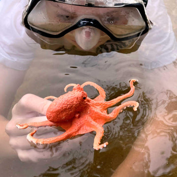 Safari Ltd. Octopus Figurine - Detailed 5" Plastic Model Figure - Fun Educational Play Toy for Boys, Girls & Kids Ages 3+