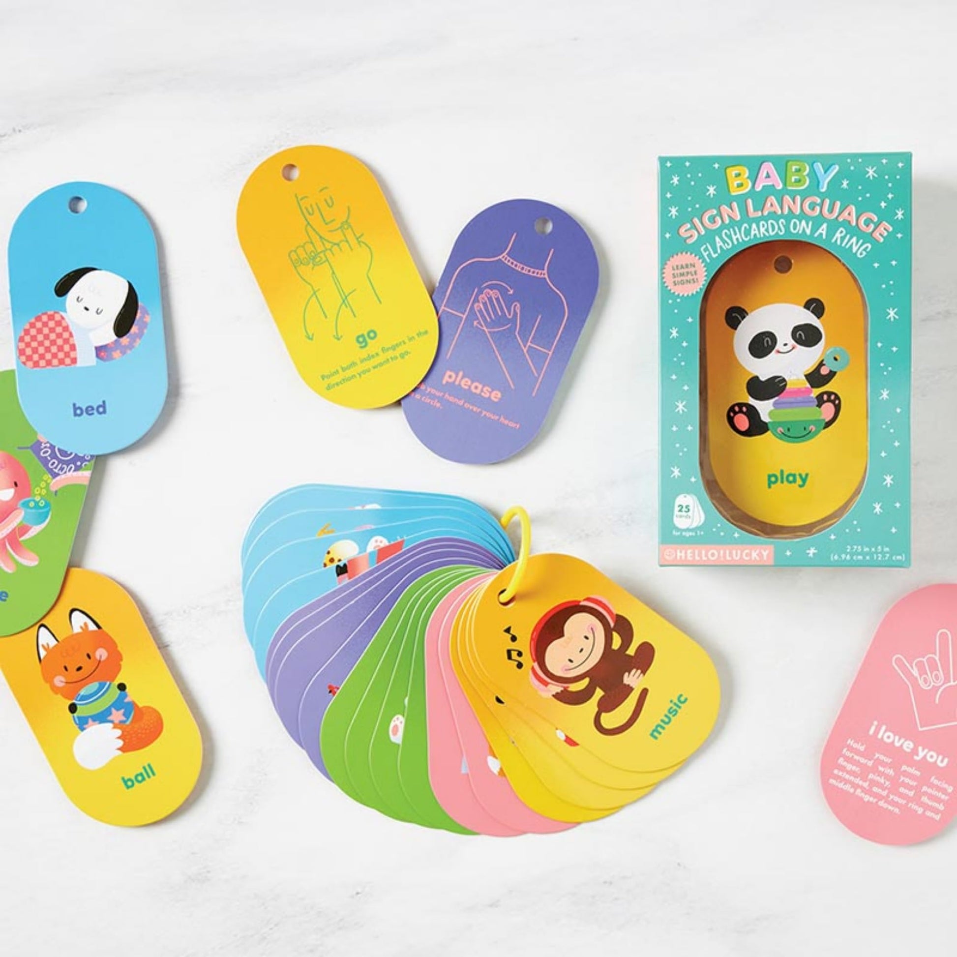 Hello!Lucky Baby's First Words Sign Language Flash Cards (BFC4-25419)