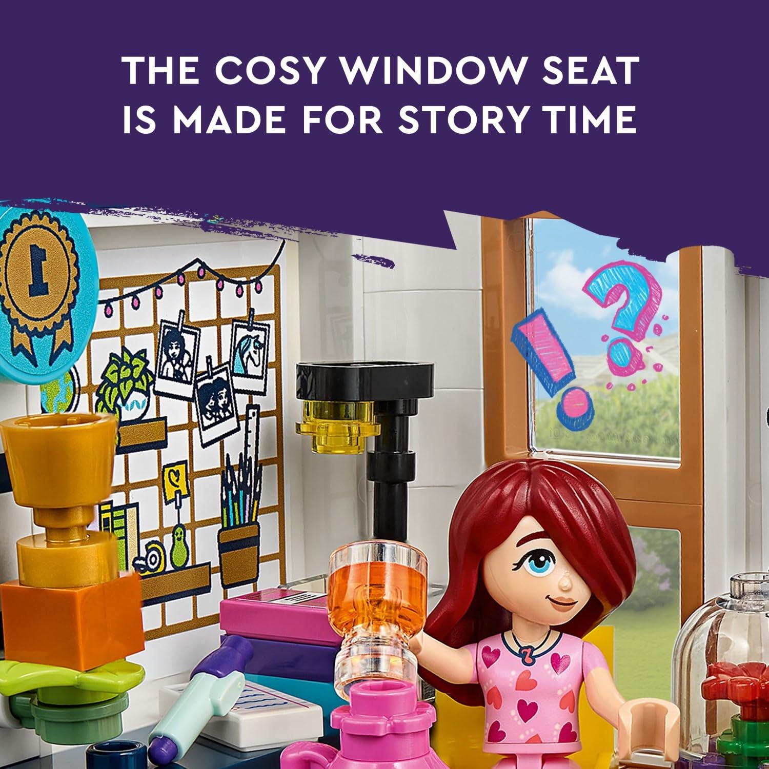 LEGO Friends Aliya's Room Building Set 41740 Collectible Toy Set, Pretend Play Mini Sleepover Party Bedroom Playset, Great Gift for Girls Boys Kids