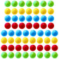 Yoeevi 60Pcs Game Replacement Marbles Balls Compatible with Hungry Hungry Hippos(4 Colors)
