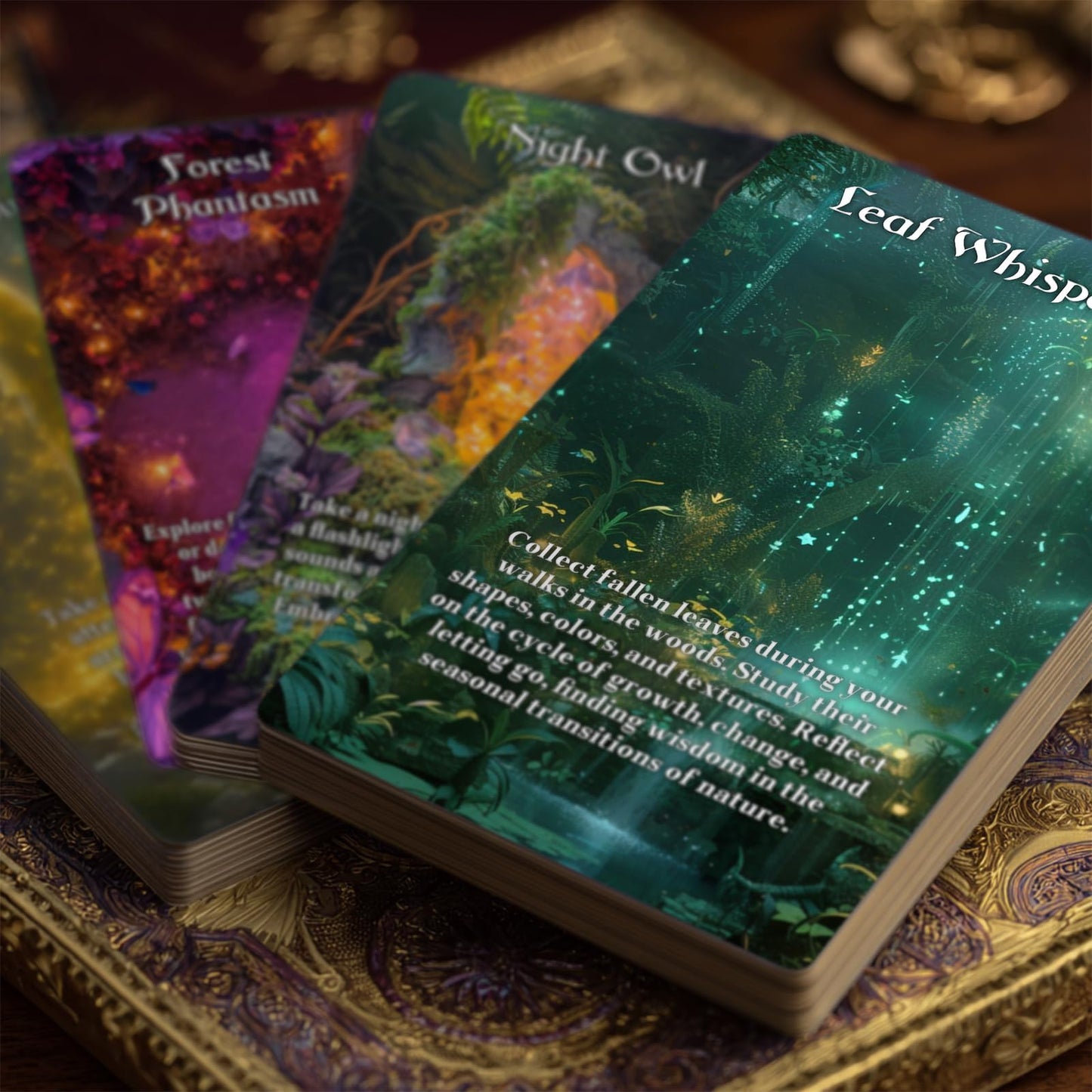 Pacify Enchanted Forest Oracle Cards 56 Card Mystic Forest Oracle Deck for Beginners, Spiritual Guidance & Nature Divination Inspiration (Mystic
