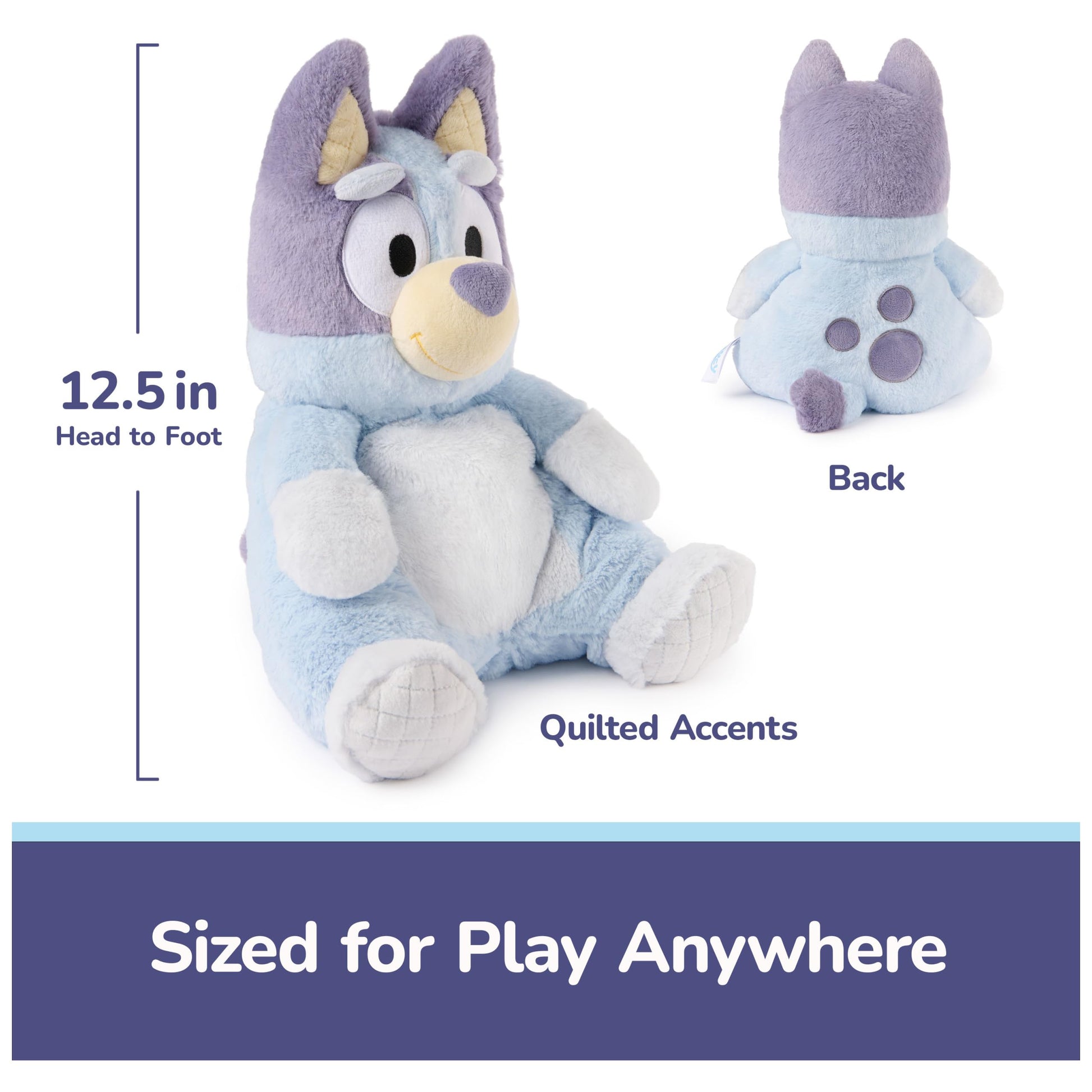 GUND Bluey Official Oh So Snuggly Bluey 12.5-Inch Plush Toy, Ages 0+