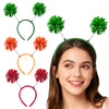 LEKTIST Headwear, 3PCS Pom Pom Headband - Fun Party Accessory for Women (Mixed-Color)
