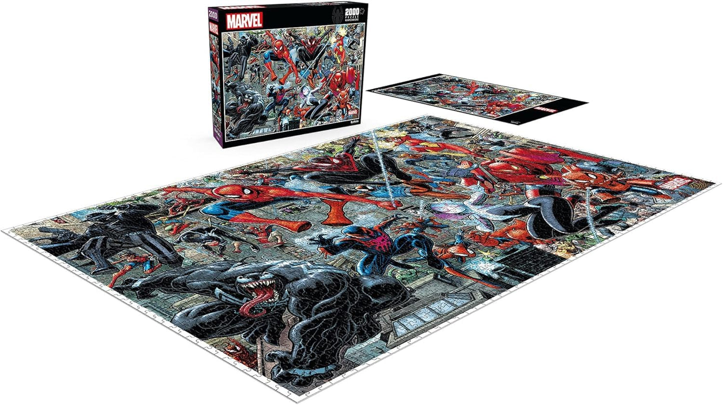 Buffalo Games - Marvel - Spider-Verse - 2000 Piece Jigsaw Puzzle for Adults Challenging Puzzle Perfect for Game Nights - Finished Puzzle Size is 38.50