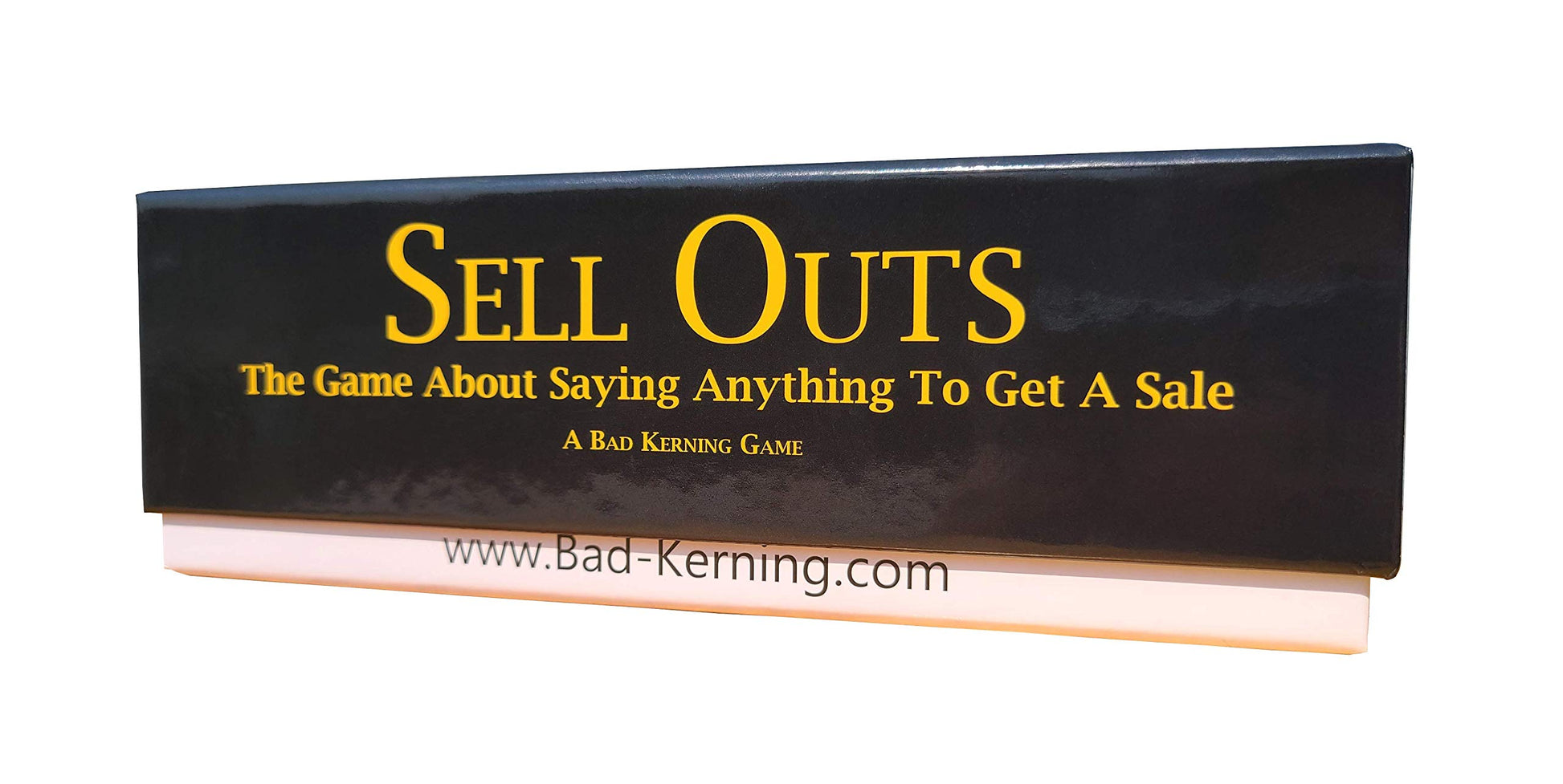 Bad Kerning Games Sell Outs - A Card Game of Hilarious Problems and Insane Products, 450-cards, 3+ Players, Ages 13+
