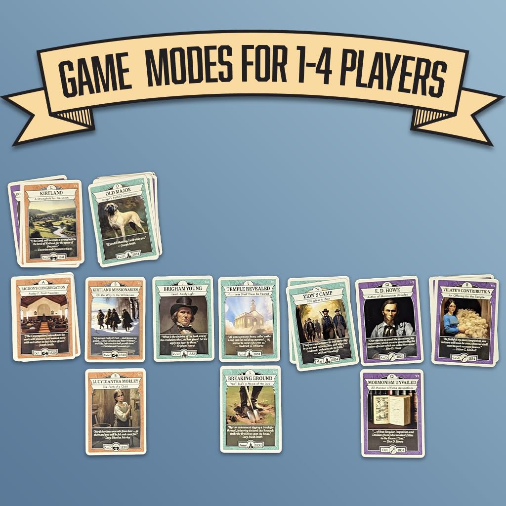 Church History Cards Latter-Day Saints Volume II: Kirtland | Standalone Game | 90 Cards | Over 300 New Trivia Questions | Cards for Collecting