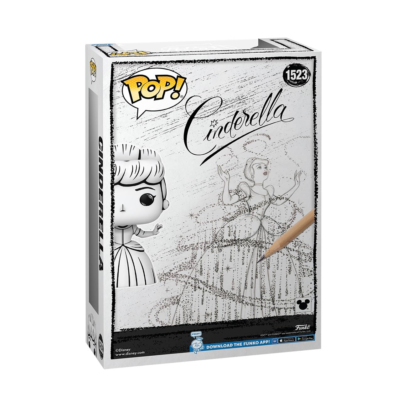 Funko POP Cover: Sketched - Cinderella - Collectable Vinyl Figure - Gift Idea - Official Merchandise - for Kids & Adults - Movies Fans - Model Figure