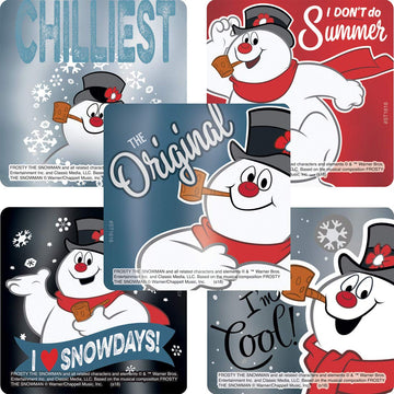 SmileMakers Frosty the Snowman Classic Foil Stickers - Prizes and Giveaways - 50 per Pack