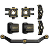 TEIRAY Trx4m Upgrades Brass Knuckle Steering Blocks and Caster Blocks C-Hubs, Steering Links,Front Rear Axle Diff Covers for Traxxas TRX4M 1/18