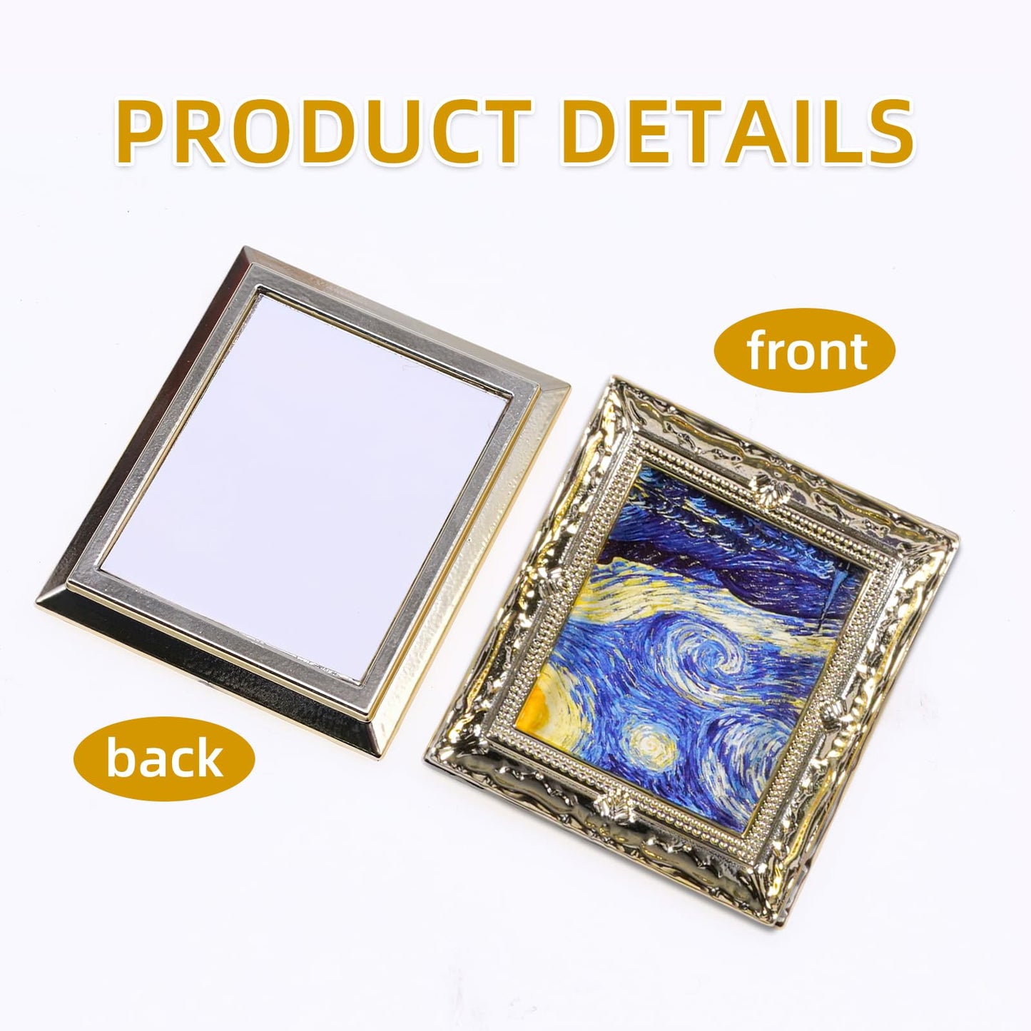 JHGCVX Miniature Dollhouse Accessories for Dollhouse Furniture on 1:12 Scale, Dollhouse Picture Frame for Miniature Home Wall Decoration Mural Model
