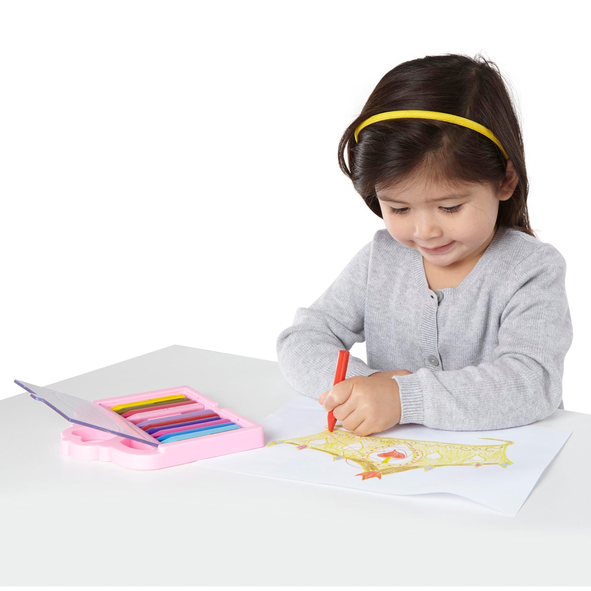 Melissa & Doug Princess Crayon Set - 12 Colors