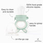 Moss and Fawn Forage Feeder - Silicone Baby Fruit Feeder, Frozen Breast Milk Popsicle Teether & Pacifier - BPA, PVC & Phthalate-Free - Fern