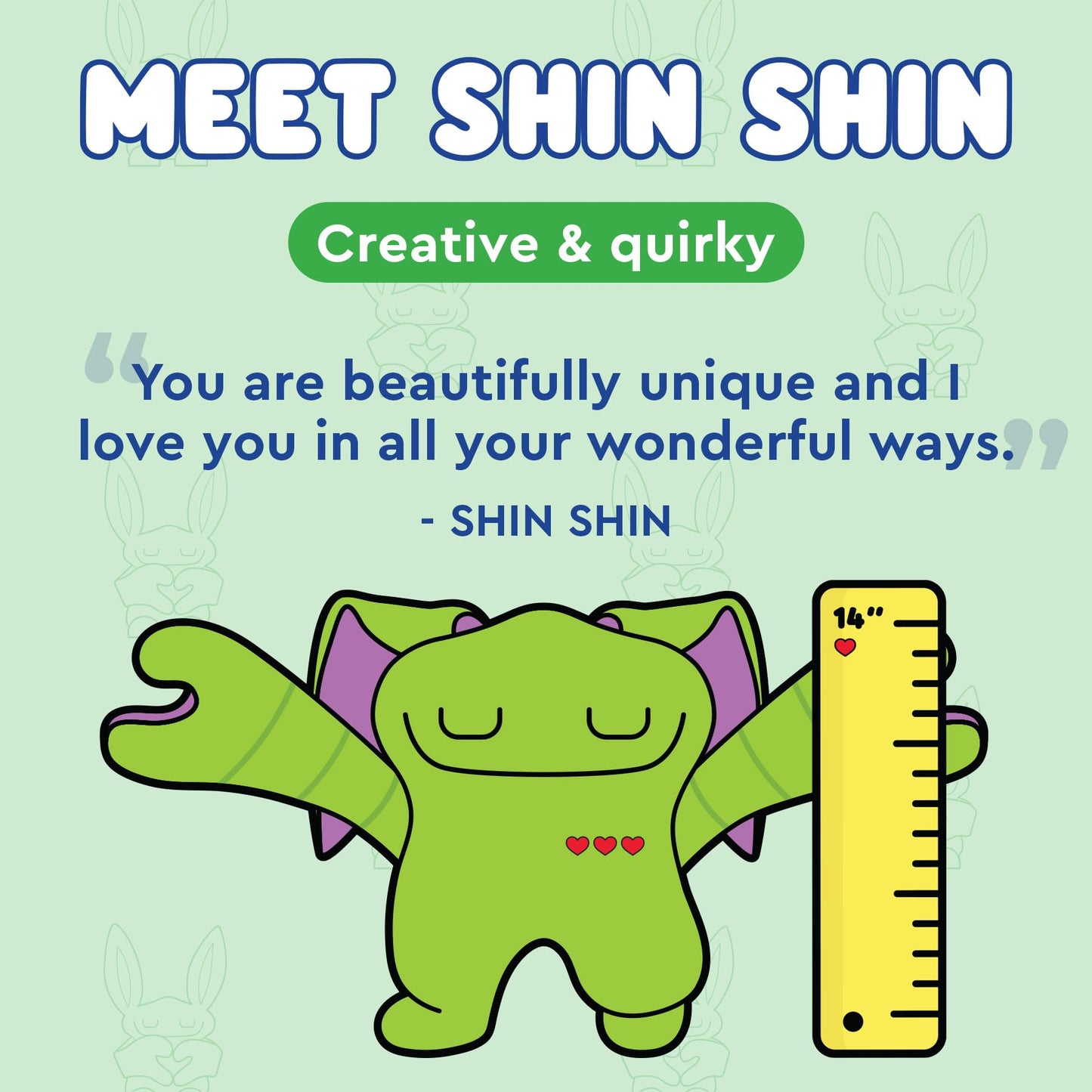 Bumpas Shin Shin Plush Toy - 14 in Weighted, Squishable Cuddle Pal - 3 Years and Up