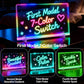 LED Drawing Board for Kids, 16" Glow Doodle LED Note Board with 7 Colors & 4 Modes, Light Up Drawing Tablet Birthday Gifts for Girls Boys with Stand