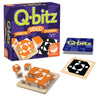 MindWare Q-bitz Solo Visual Puzzle Game, Fast Pattern Matching Logic Game with Cubes and Challenge Cards, Brain Building Activity for Kids Ages 8+