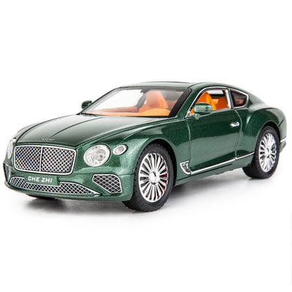 WAKAKAC Toy Car Compatible for 1/24 Bentley Continental GT Model Car Alloy Diecast Collectible Pull Back Car Toy Door Can Be Opened for Boys Girls
